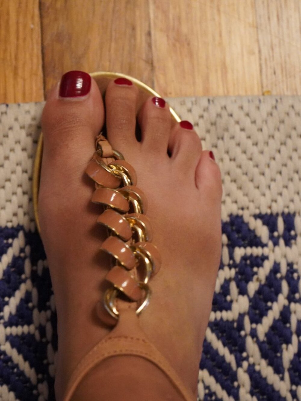 Nine West Embellished Thong Sandals